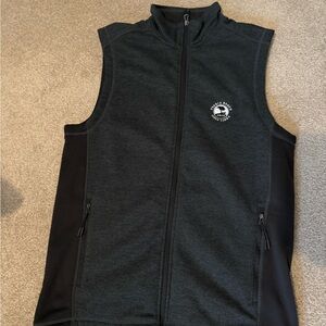 Pebble Beach Black and Gray Full Zip Vest